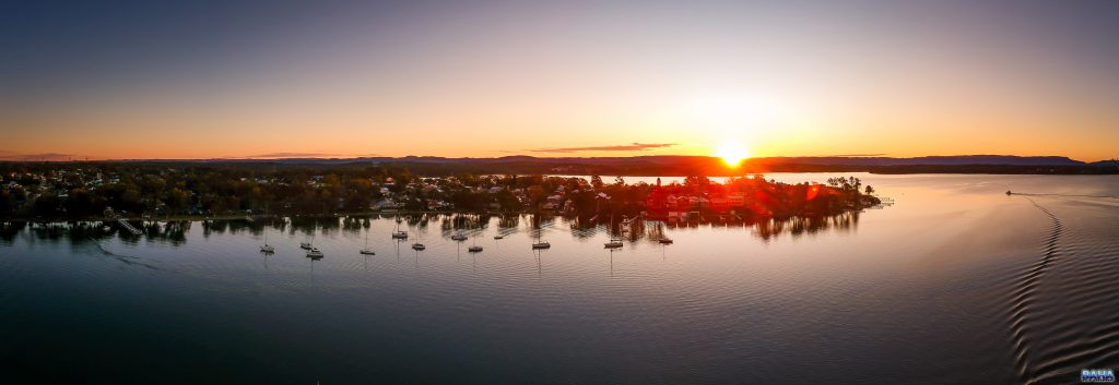 Sunset over Lake Macquarie