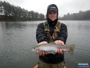 Warren with a rainbow trout