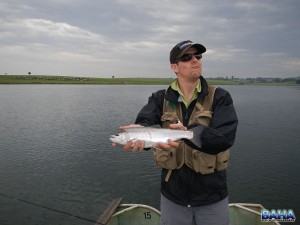 Warren with a small troot