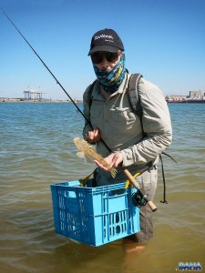 Leo with a nice gurnard