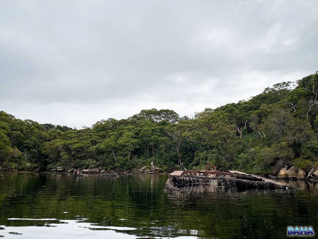 The wreck in Willoughby Bay