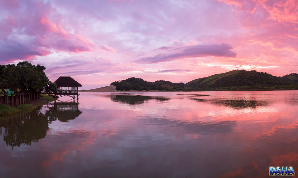 Sunset at Umngazi River Bungalows