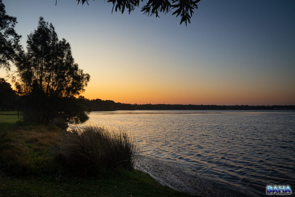 Sunset over Lake Munmorah