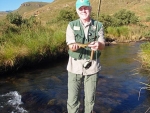 Clive Prior With The First Brown Trout Of The Day