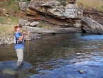 Warren Casting Into A Small Pool