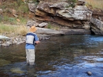 Warren Prior Fishing A Lotheni River Pool
