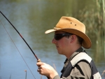 Closeup Of Warren Fighting A Trout