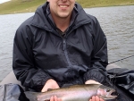 Warren Prior With A Rainbow Trout