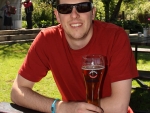 Warren Enjoying A Post Fishing Beer