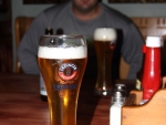 Nick Enjoying Austrian Beer