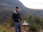 Warren Cooking Breakfast
