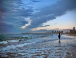 Nick And Gavin Fishing The Beach