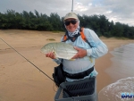 Steve Brookes with an awesome brassy kingfish