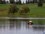 Dave fishing Turner's Cottage