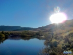 Sun rising over a pool in the Bushman\'s River
