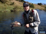 Warren Prior with a nice rainbow trout
