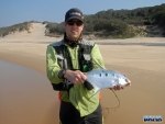 Warren Prior with a nice largespot pompano (wave garrick)