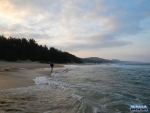 Fishing the Vidal bay at sunset