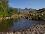 The Umzimkulu River with Rhino Peak in the background