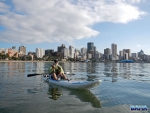 Nick Nortje on the surf ski