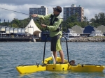 Warren fishing from the Freedom Hawk 12