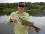Warren with the bass of the day