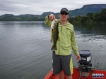A nice bass caught on fly at Inanda Dam
