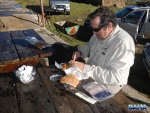 Coxy making an intricate lunch