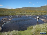 Ian showing us his Tenkara skills