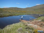 Ian and Hayden fishing the Sani