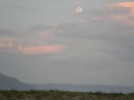 The moon over Lake Ringstead
