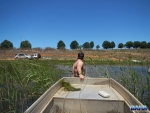 Walking the boat back to the car