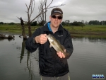 Warren with a bass