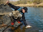 Warren releasing a scaly
