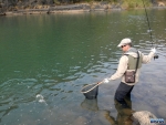 Tom landing his first scaly