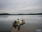 Launching the Baha vessel