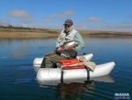 Neill with a nice 2kg rainbow trout