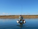 Neill fighting a fish
