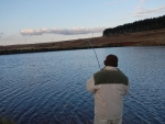 Alan fighting a fish