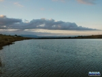 Sunset over the water