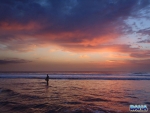 Warren Prior fly fishing at sunrise