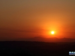 Sunset on route to the festival