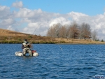Niell landing a fish at McKenzies