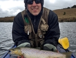 Warren Prior with a nice brown trout