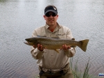 Warren with a 2.4kg brown trout