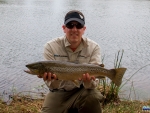 Warren with a 2.4kg brown trout