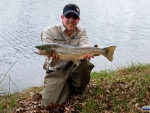 Warren with a 2.4kg brown trout