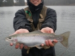 Warren with a trout at Lund\'s Dam