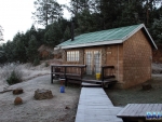 A frosty fisherman\'s cottages