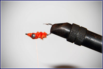 Step 5 of tying a Crazy Charlie